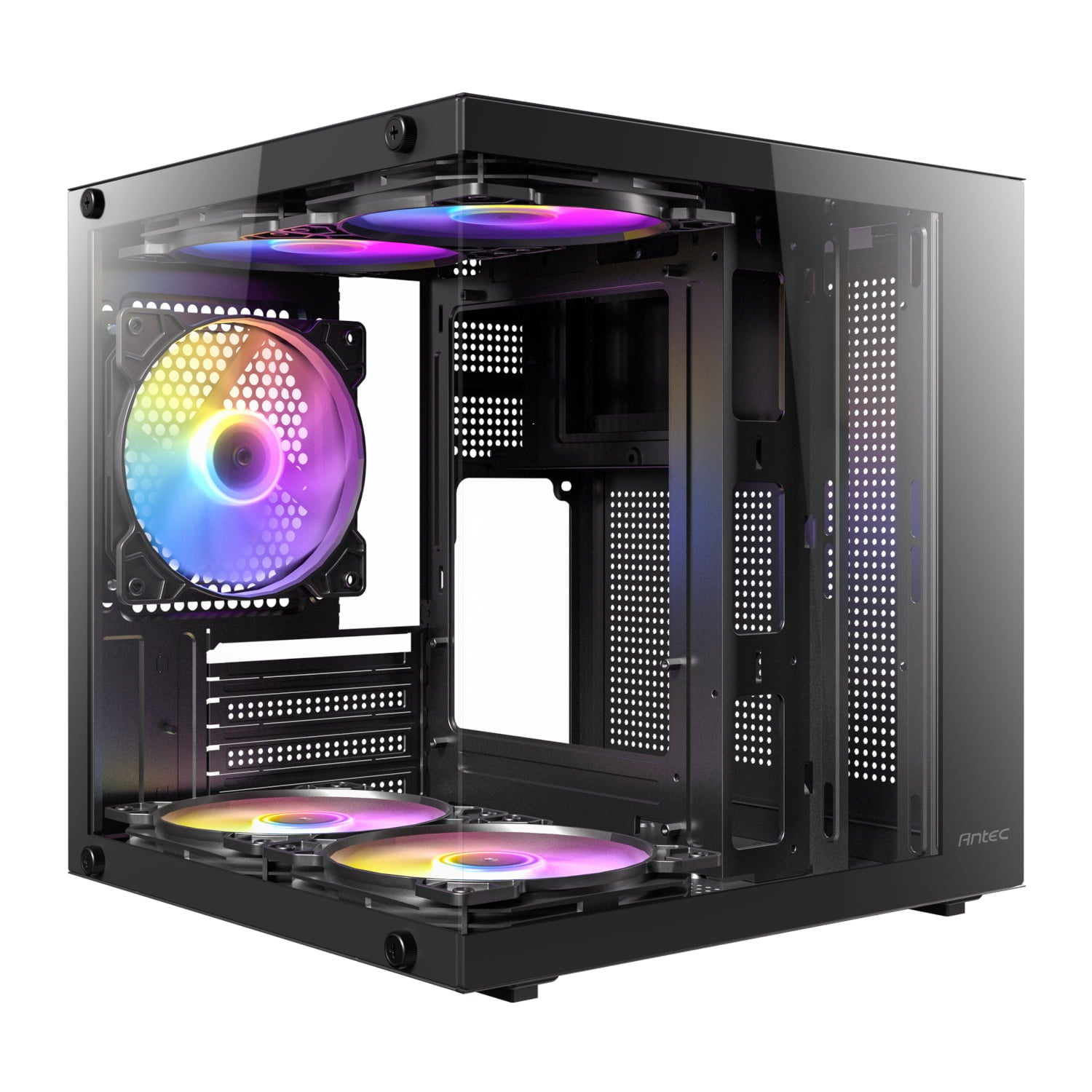 GUNMANSA Antec VCX10M ARGB Micro-ATX | ITX Mini-Tower Gaming Chassis - Black