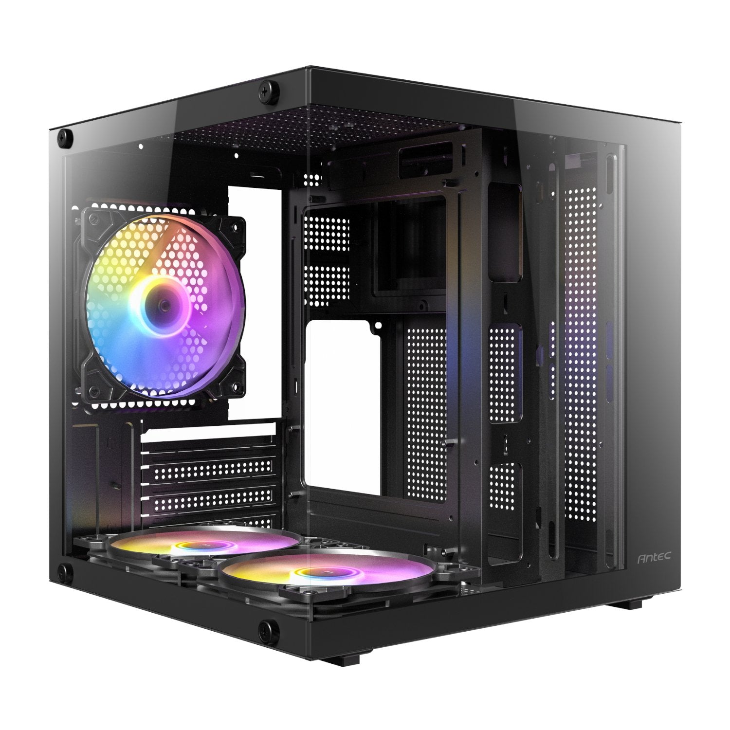 GUNMANSA Antec VCX10M RGB Micro-ATX | ITX ARGB Mini -Tower Gaming Chassis - Black