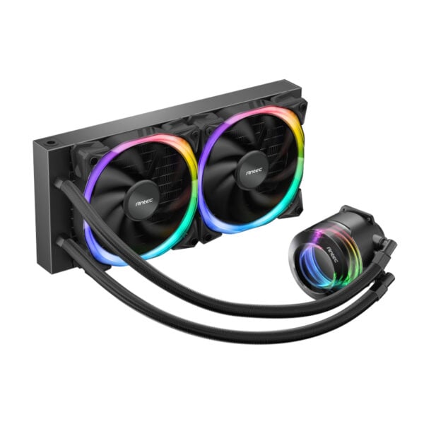 GUNMANSA Antec Vortex 240 ARGB CPU Liquid Cooler Black