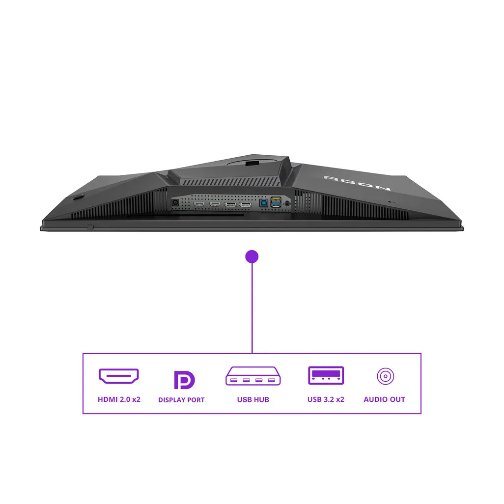 GUNMANSA AOC AG276QZD2 AGON|27 inch OLED QHD 2560x1440 240Hz|0.03ms| 450nits|HDMI DP| Speakers|Ergo Stand|Pivot|Swivel