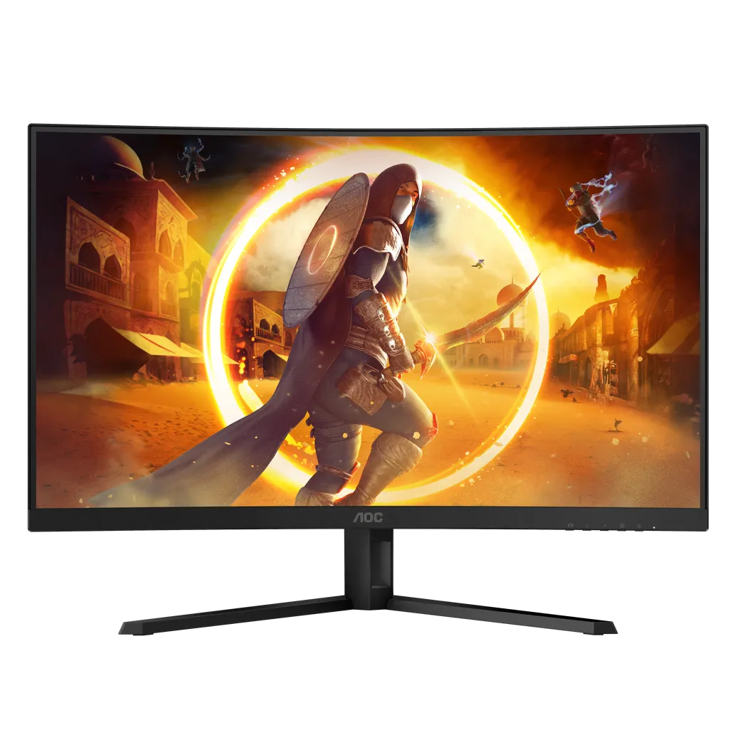 GUNMANSA AOC G4 CQ32G4VE, 81.3 cm (32"), 2560 x 1440 pixels, Quad HD, LCD, 0.5 ms, Black, Grey