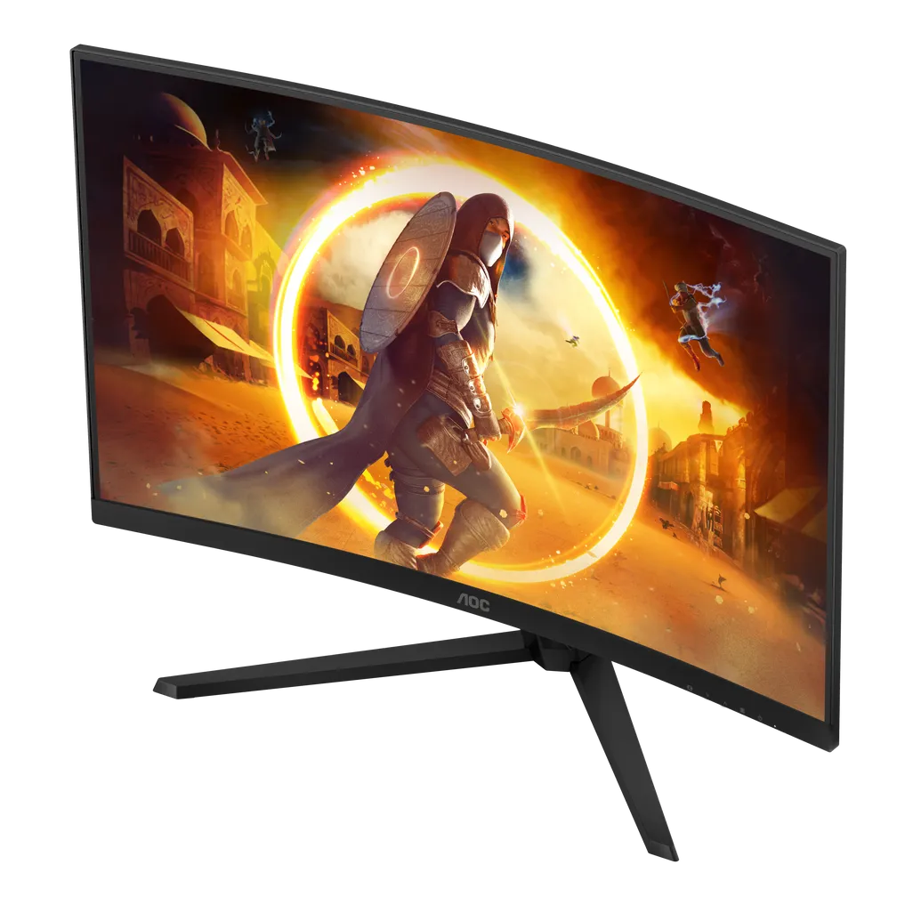 GUNMANSA AOC G4 CQ32G4VE, 81.3 cm (32"), 2560 x 1440 pixels, Quad HD, LCD, 0.5 ms, Black, Grey