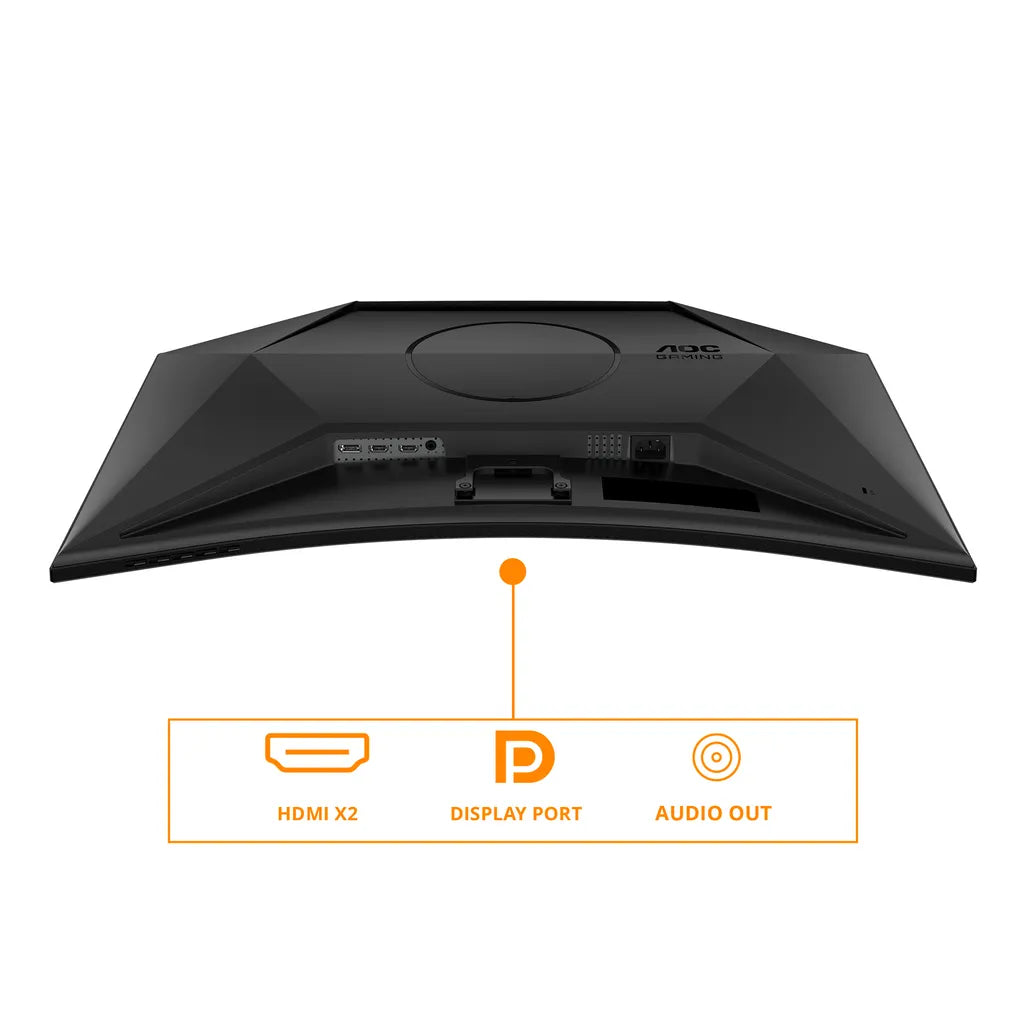 GUNMANSA AOC G4 CQ32G4VE, 81.3 cm (32"), 2560 x 1440 pixels, Quad HD, LCD, 0.5 ms, Black, Grey