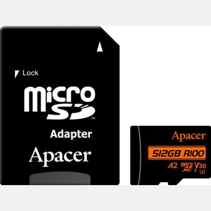 GUNMANSA Apacer 512GB MicroSD Class10 V30 Memory Card