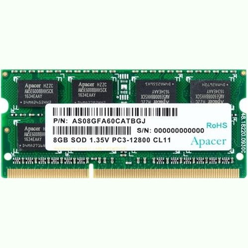 GUNMANSA Apacer DDR3 8GB 1600 MHz SO