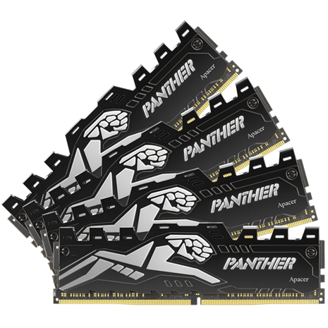 GUNMANSA Apacer Panther 8GB DDR4 BlackGold Gaming Memory