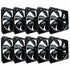 GUNMANSA Apevia CF1012S-BK Cooling Fan - 10 Pack