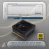 GUNMANSA Apevia Galaxy 1000W 80+ Gold ATX 3.1 Fully Modular Gaming PSU, PCIe 5.1 12VHPWR, Japanese Caps, Silent 135mm FDB Fan, High-Wattage PSU for the latest NVIDIA Graphics Cards & Dual GPU Builds, GALAXY1000W