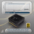 GUNMANSA Apevia Galaxy 850W 80+ Gold ATX 3.1 Fully Modular Gaming PSU, PCIe 5.1 600W 12VHPWR, Japanese Caps, Silent 135mm FDB Fan, Stable +12V Rail, PSU for the latest NVIDIA Graphics Cards, GALAXY850W