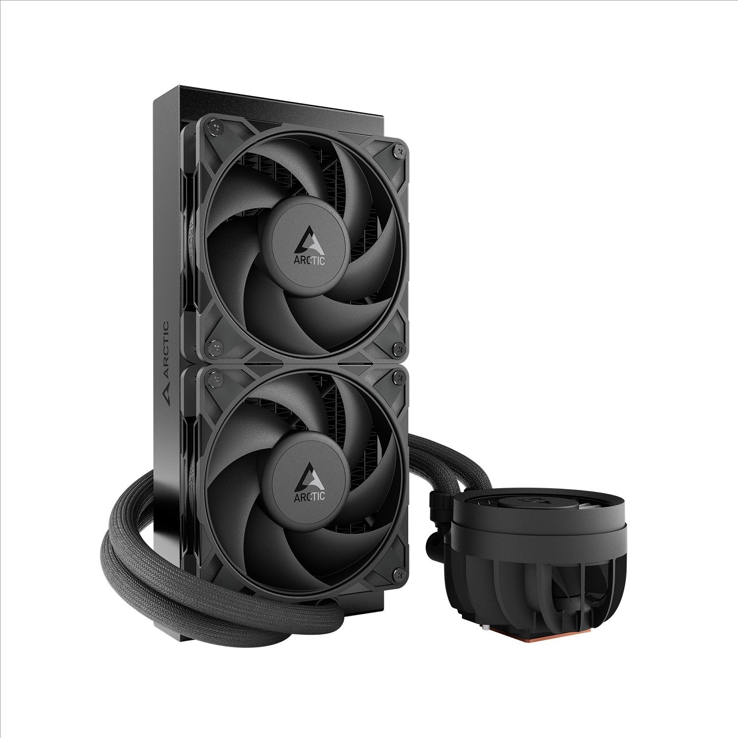 GUNMANSA ARCTIC Liquid Freezer III Pro 240-240 mm ACFRE00178A AIO CPU Cooler, Water Cooling, 38 mm Radiator, PWM Pump, VRM Fan, AMD AM5/AM4, Intel LGA1851/1700 Contact Frame - Black