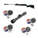 GUNMANSA Artemis Air Guns, 4.5mm SR1000S Black Combo