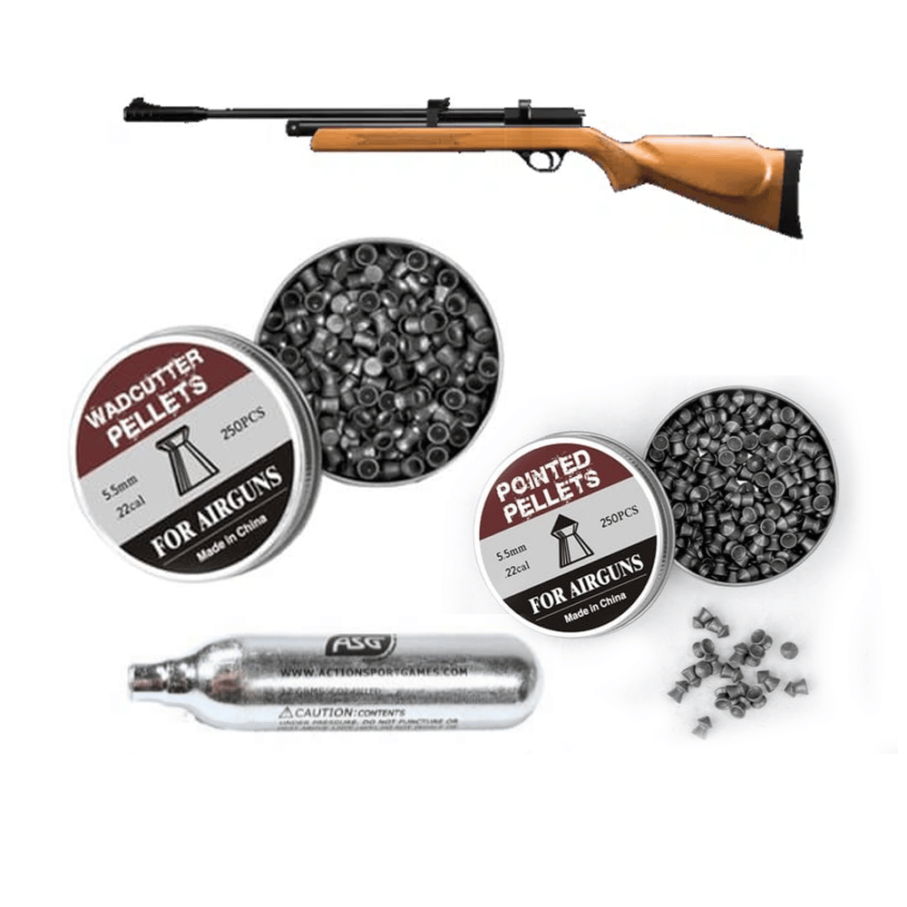 GUNMANSA Artemis CR600W 5.5mm CO2 Pellet Rifle Kit