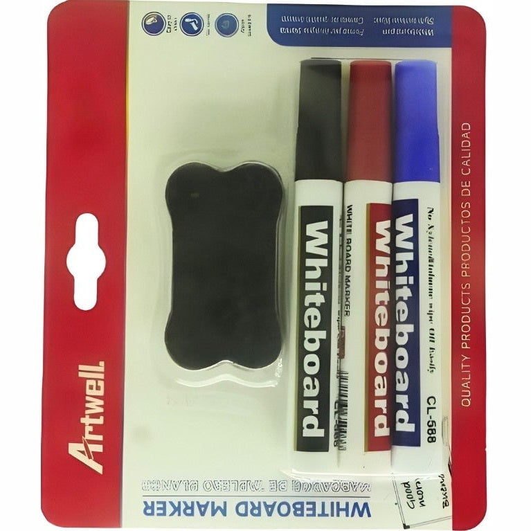 GUNMANSA Artwell 3 Pack Whiteboard Marker