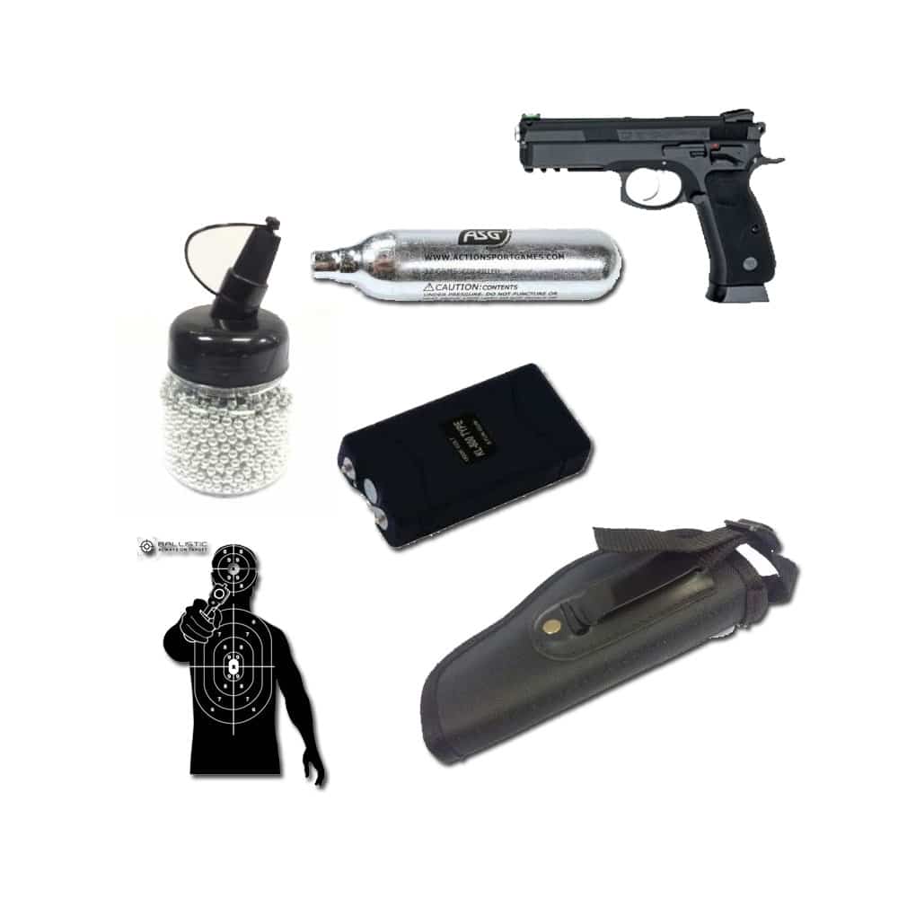 GUNMANSA Asg 17526 Cz Sp-01 Shadow 4.5mm With Stun Gun Combo