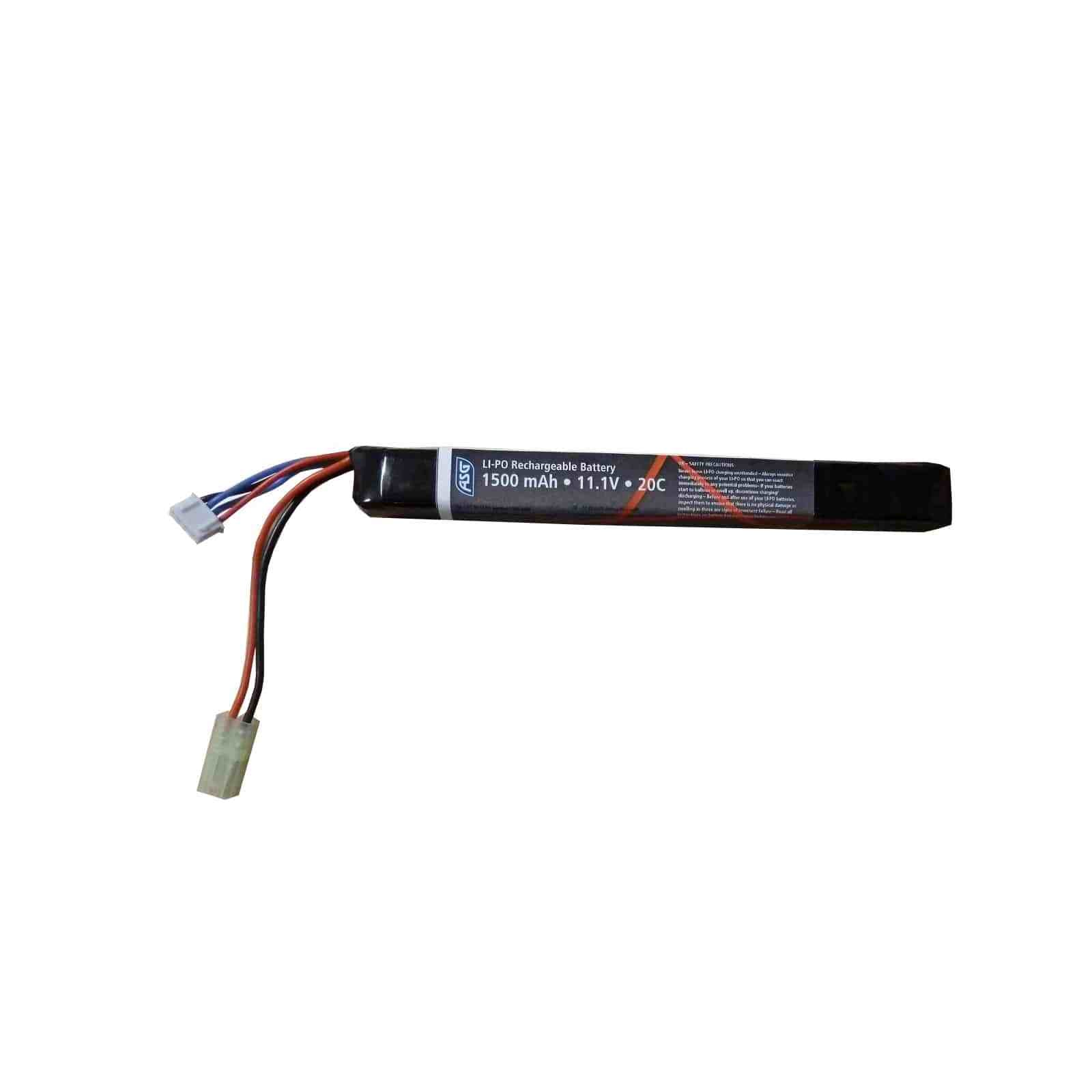 GUNMANSA ASG 18156 Airsoft Battery 11.1V 1500mAh Li-Po Single Stick