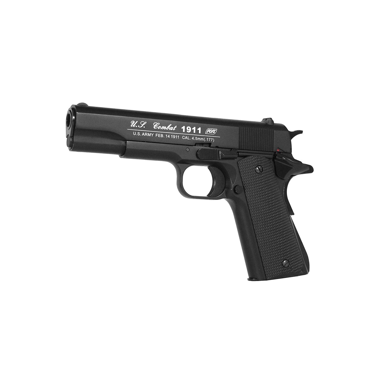 GUNMANSA ASG 1911 US-C Gas Gun (Semi Auto|Blowback|CO2|18 Rounds|420 FPS|2.85J|4.5mm BB) 19803