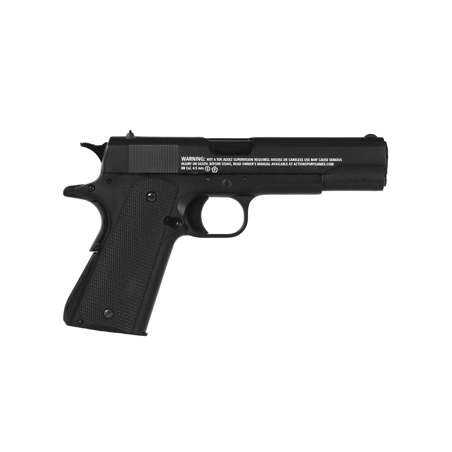 GUNMANSA ASG 1911 US-C Gas Gun (Semi Auto|Blowback|CO2|18 Rounds|420 FPS|2.85J|4.5mm BB) 19803