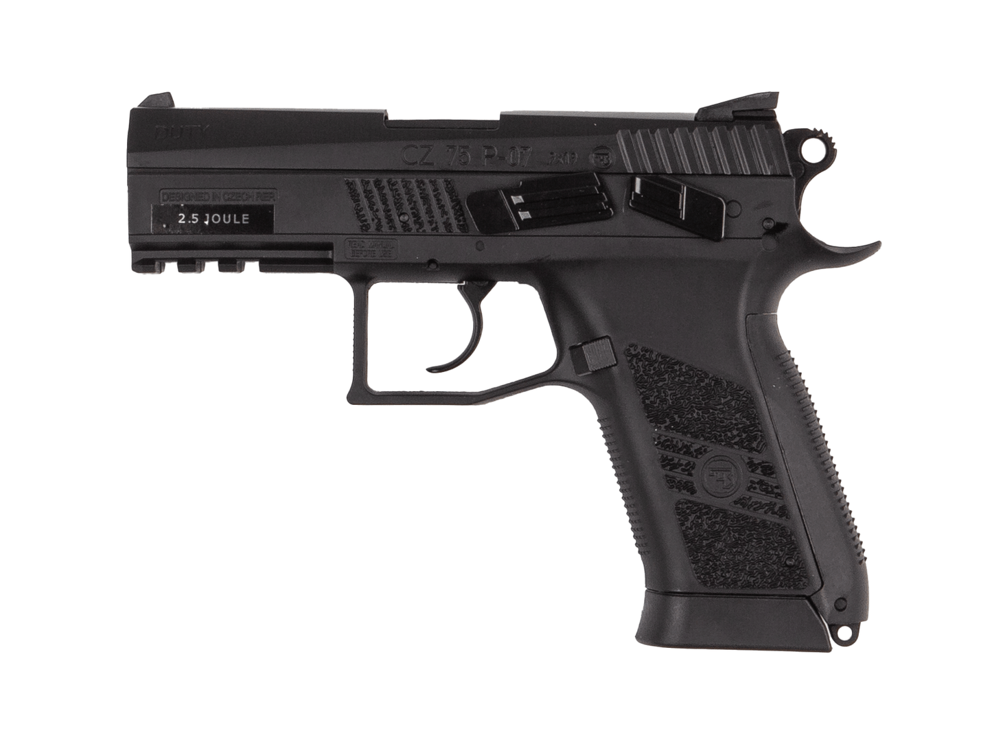 GUNMANSA ASG CZ 75 P-07 DUTY Gas Gun (Semi Auto|NBB|CO2|20 Rounds|390 FPS|2.5J|4.5mm BB) 16726