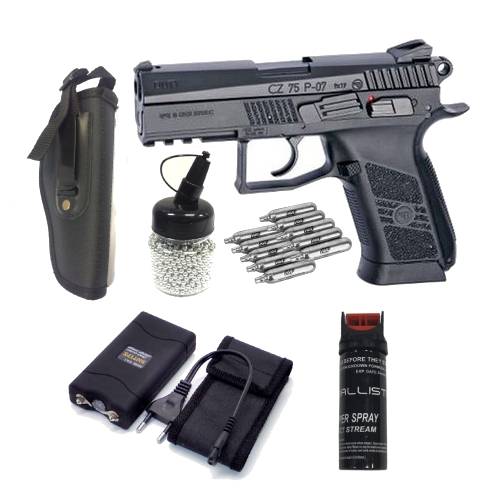 GUNMANSA Asg CZ 75 P07 Duty 4.5MM BB Pistol Combo 2