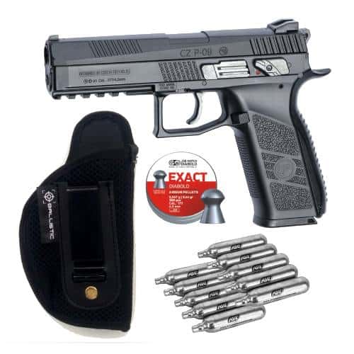 GUNMANSA ASG CZ P-09 4.5mm Pellet Pistol Combo