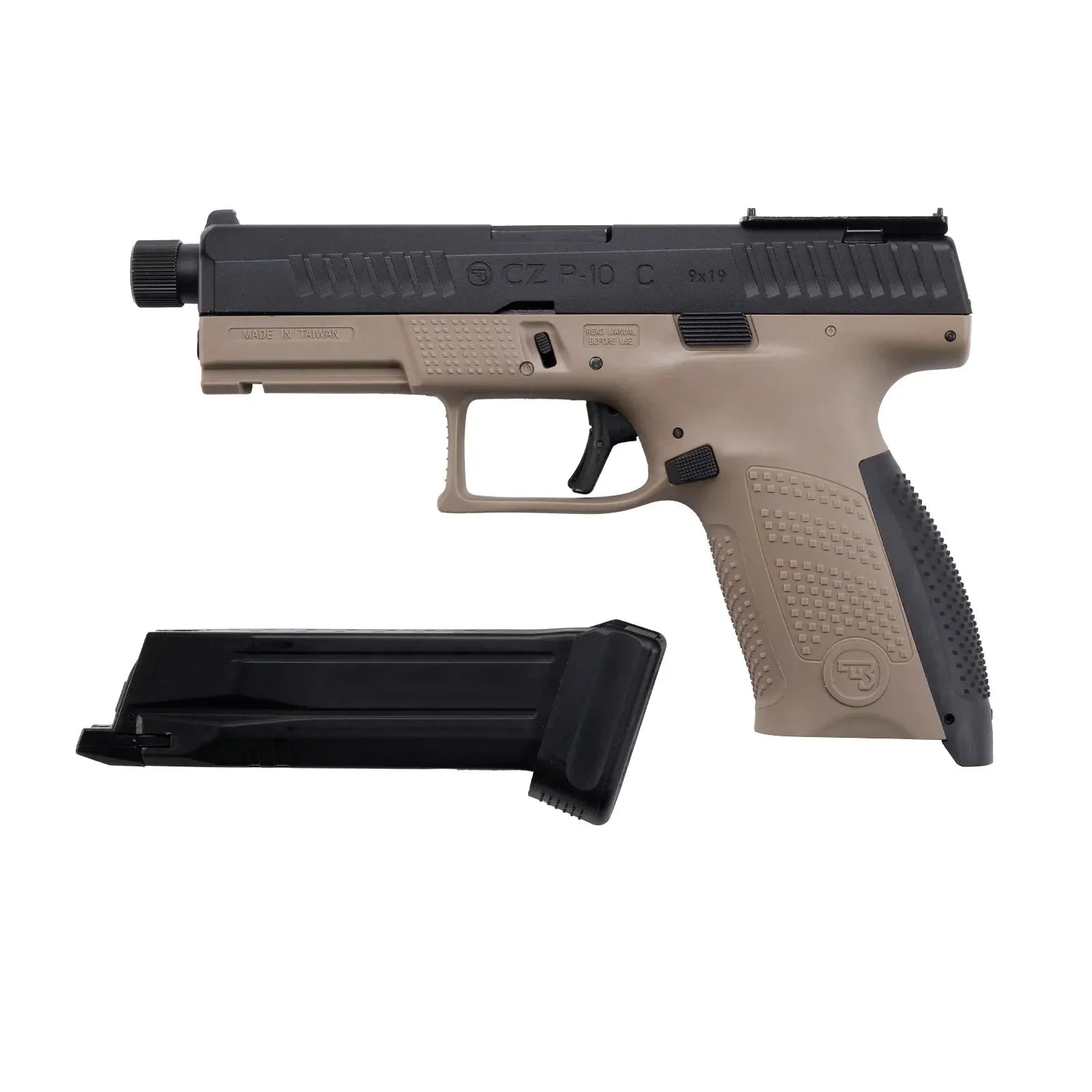 GUNMANSA ASG CZ P-10C FD Airsoft Pistol (CO2|Semi Auto|Blowback|22) 19924
