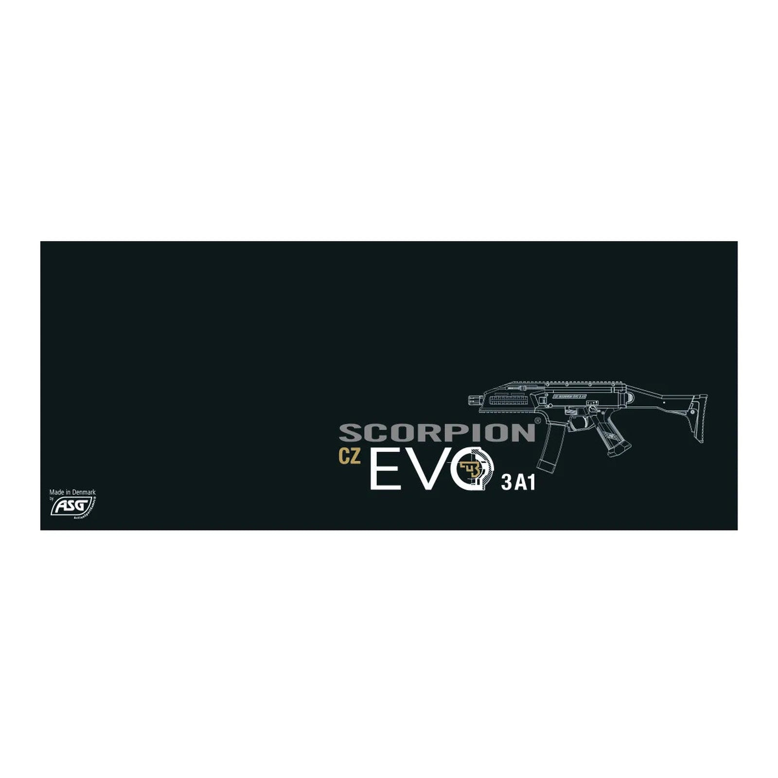 GUNMANSA ASG CZ Scorpion Evo 31 A1 Battleship Grey Airsoft Rifle (AEG|Full-Semi Auto|375) 19582