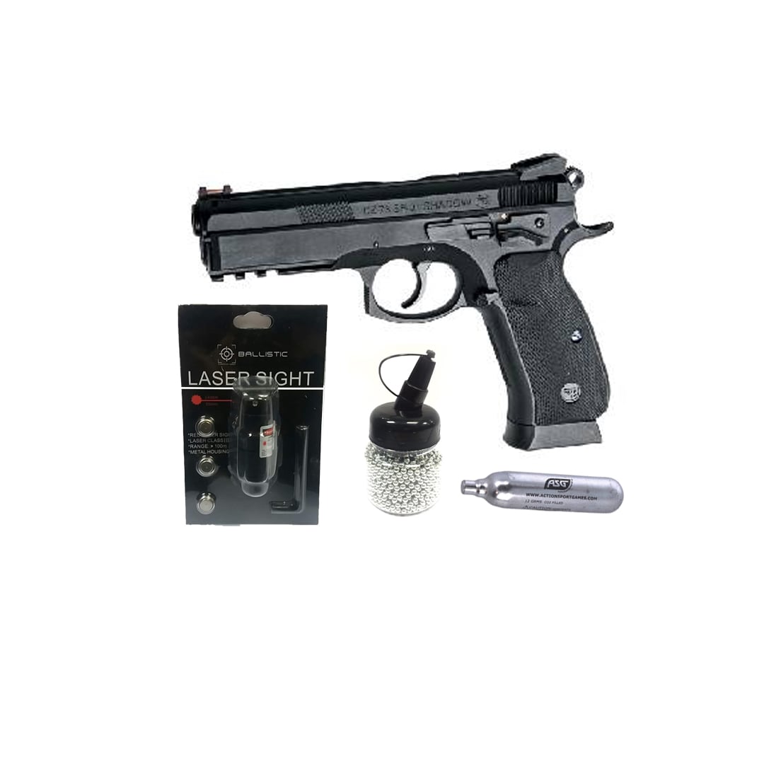 GUNMANSA ASG CZ SP-01 Shadow 4.5mm Combo