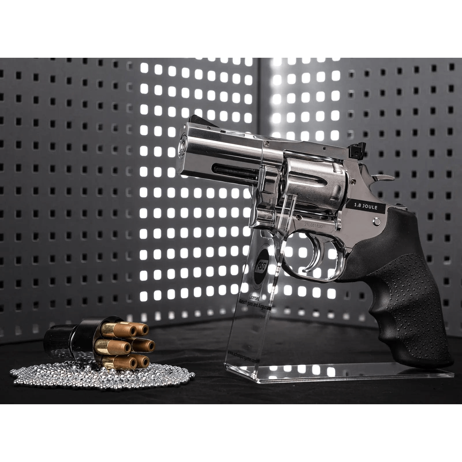 GUNMANSA ASG Dan Wesson 2.5” Gas Gun (Semi Auto|CO2|6 Rounds|328 FPS|2.2J|4.5mm BB/Revolver) - 17177