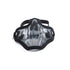 GUNMANSA ASG MESH MASK METAL LOWER HALF BLACK SKULL PRINT 18046