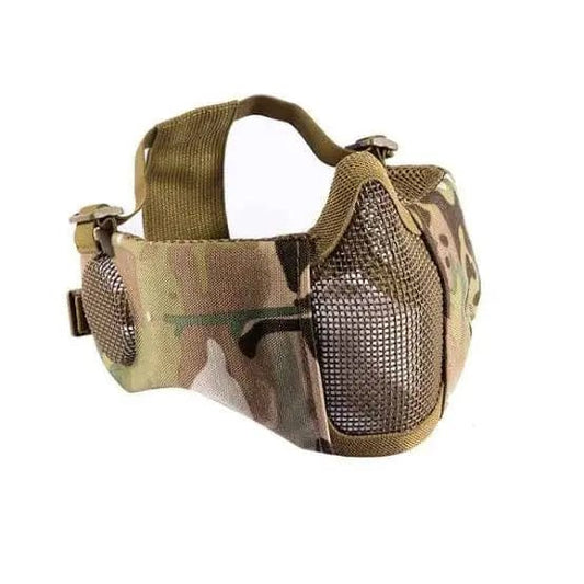 GUNMANSA ASG METAL AIRSOFT MESH MASK, EAR PROTECT, CAMO  - 19235 - SPECIAL - GSA