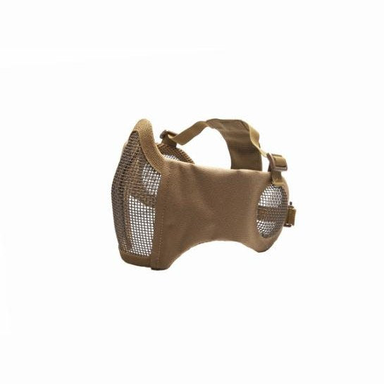 GUNMANSA ASG Metal Airsoft Tan Mesh Mask 19234