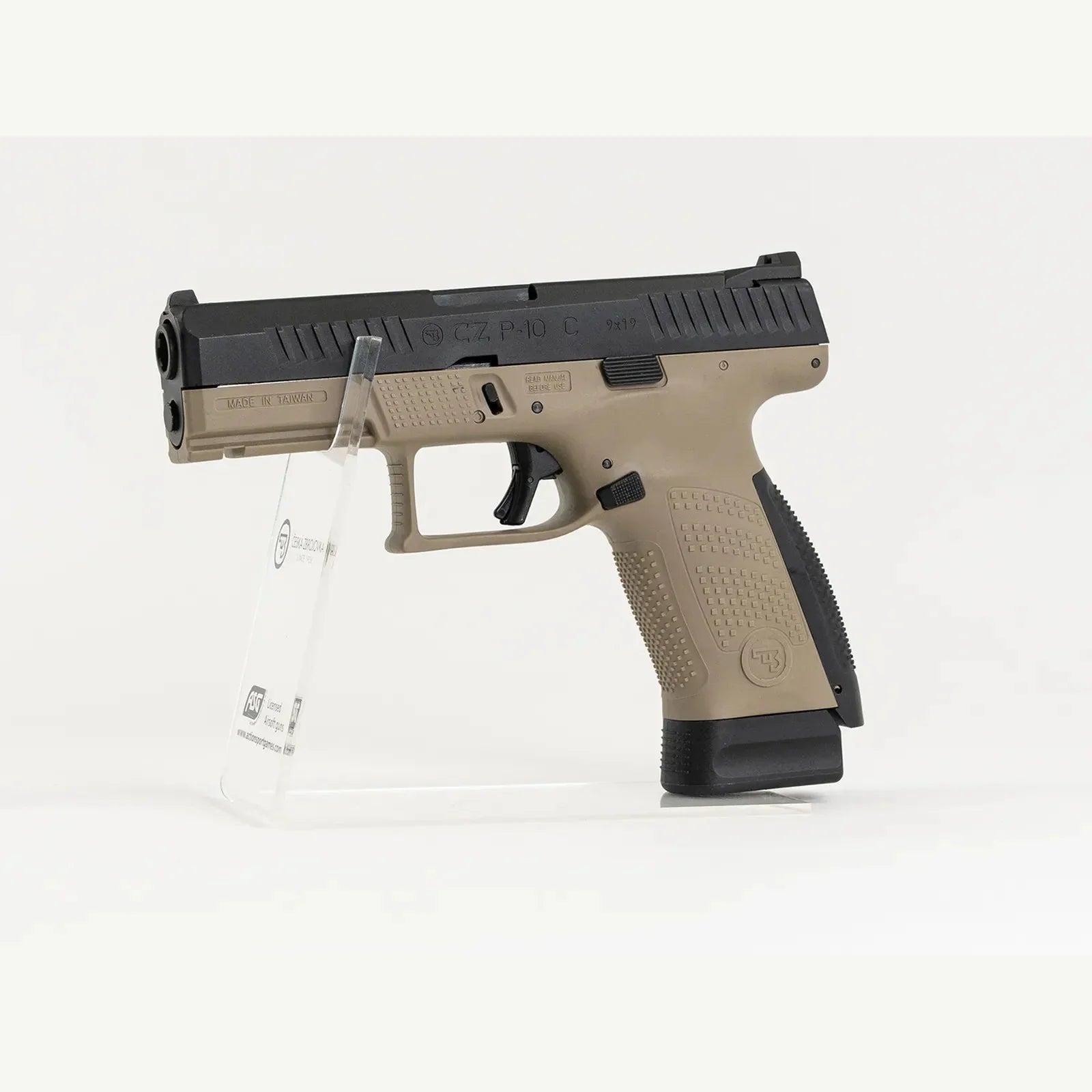 GUNMANSA ASG P-10C Airsoft Pistol (CO2|Semi Auto|Blowback|22) 19923