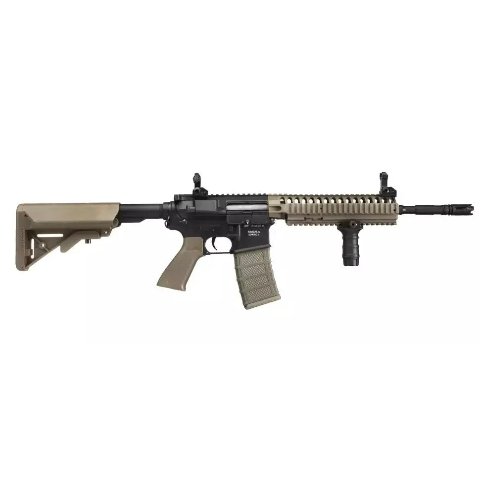 GUNMANSA ASG SLV Armalite M15 Ranger Tan Airsoft Rifle (AEG|Full-Semi Auto|300)
