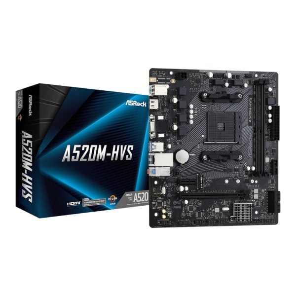 GUNMANSA ASRock A520M-HVS AMD AM4 M-ATX Motherboard