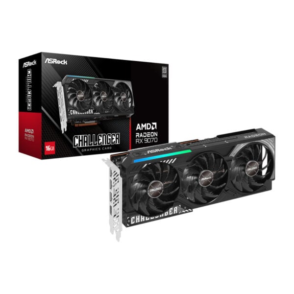 GUNMANSA ASRock AMD Radeon RX 9070 Challenger 16GB Graphics Card