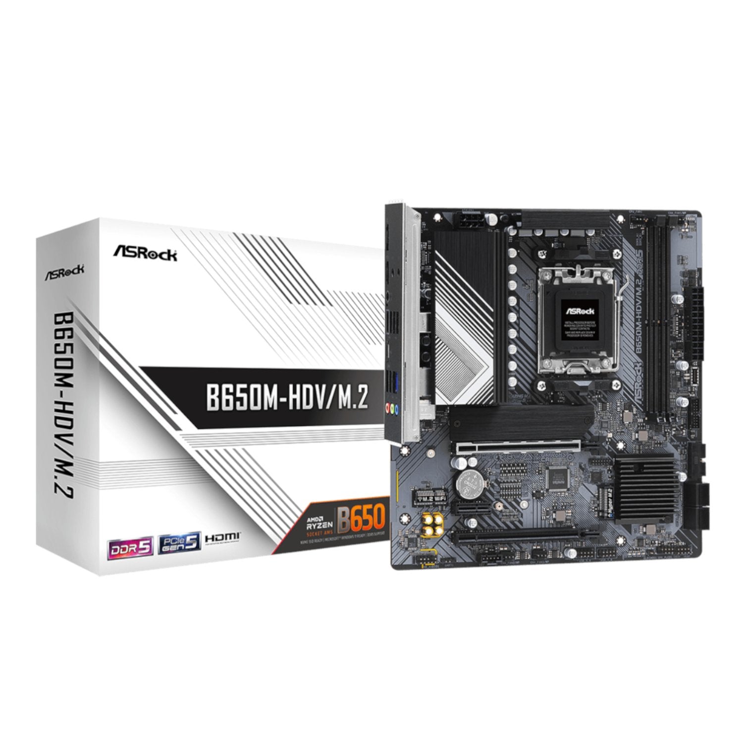 GUNMANSA ASRock B650M-HDV/M.2 AM5 Micro-ATX Motherboard
