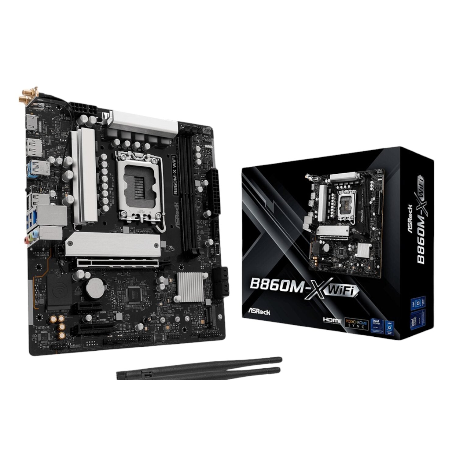 GUNMANSA ASRock B860M-X Micro ATX DDR5 Motherboard (PCIe 5 and Wi-Fi 6E)