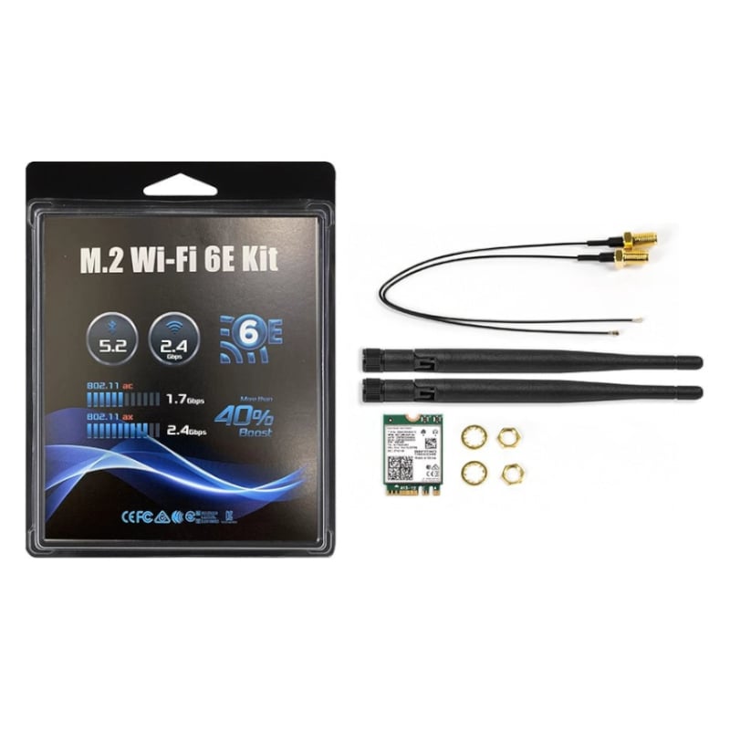 GUNMANSA ASRock DESKMINI Wi-Fi 6E M.2 Module Kit (AX210)