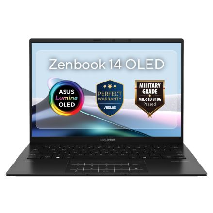 GUNMANSA Asus Consumer ASUS Zenbook / 14.0 OLED WUXGA(WU) 1920X1200 16:10 / AI 7 445 / LPDDR5X 16GB ( 16GB LPDDR5X on board ) / 1TB PCIE G4 SSD / AMD Radeon Graphics / Backlit Chiclet Keyboard Precision touchpad support Number Pad / Sleeve / Black / Windows 11 Home / 1YR PUR...