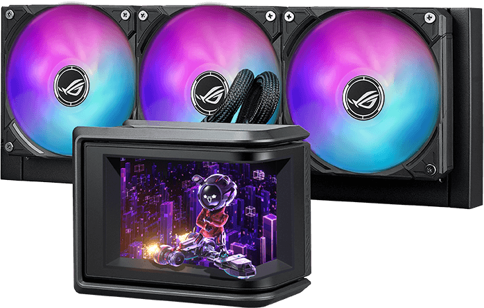 GUNMANSA ASUS Cooler Water block dimention:133X105X123mm. Block Material:Copper. Radiator Dim:394x140x32mm. Intel: LGA1700/1851/AM4/AM5