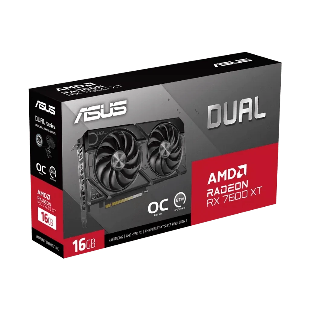 GUNMANSA ASUS Dual -RX7600XT-O16G, Radeon RX 7600 XT
