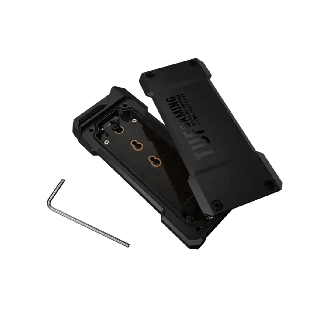 GUNMANSA ASUS ESD-T1A/BLK/G/AS//, SSD enclosure, M.2, M.2, PCI Express, Serial ATA, 10 Gbit/s, USB connectivity, Black