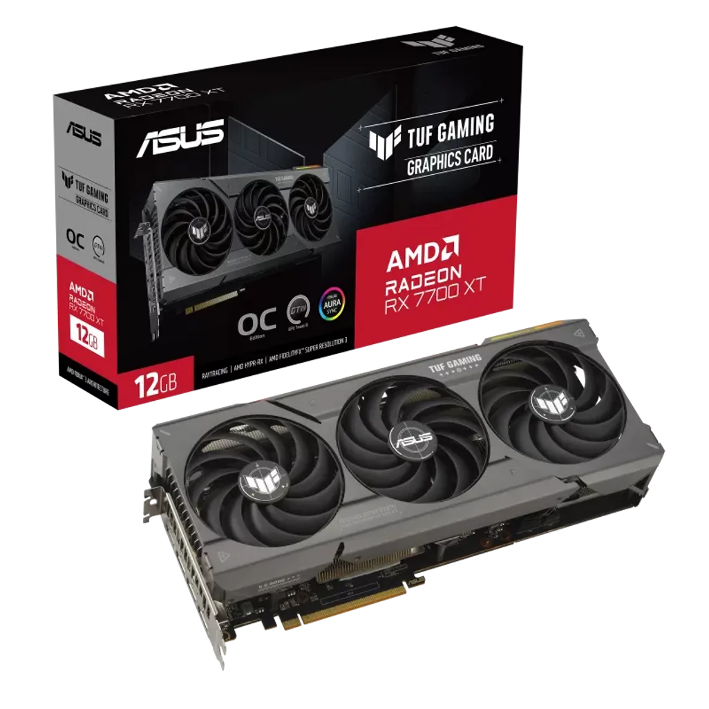 GUNMANSA ASUS Graphics Card/AMD/PCIe4/12GB GDDR6/OC mode:up to 2599MHz(Boost Clock)/Default mode:up to 2599MHz/1xHDMI/3xDP/750W