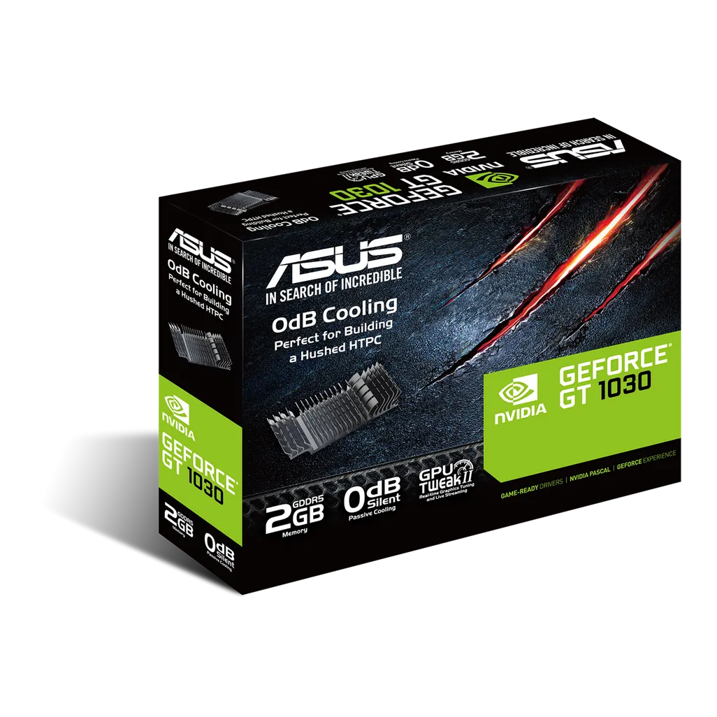 GUNMANSA ASUS Graphics Card/NVIDIA/2GB GDDR5/OC Mode Boost Clock:1506 MHz;Base Clock:1266 MHz/1xHDMI/1xDVI/300W.