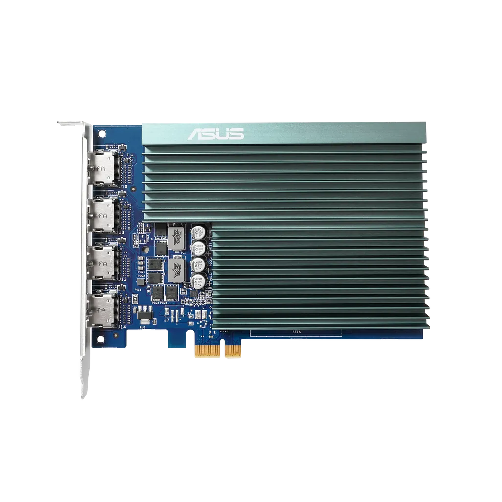 GUNMANSA ASUS Graphics Card/NVIDIA/PCIe2.0/2GB GDDR5/4xHDMI/300w/ 14.8x10.5x1.8cm. - PCIe X1 Slot
