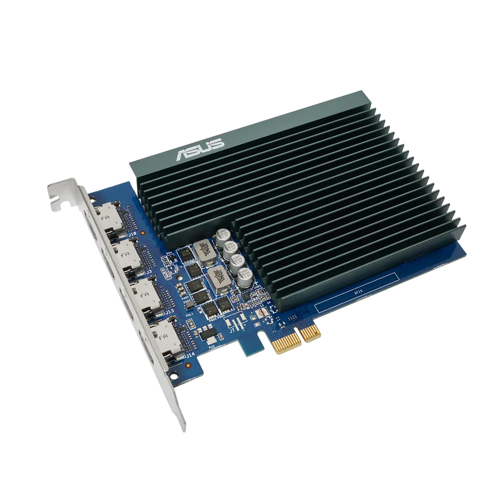 GUNMANSA ASUS Graphics Card/NVIDIA/PCIe2.0/2GB GDDR5/4xHDMI/300w/ 14.8x10.5x1.8cm. - PCIe X1 Slot