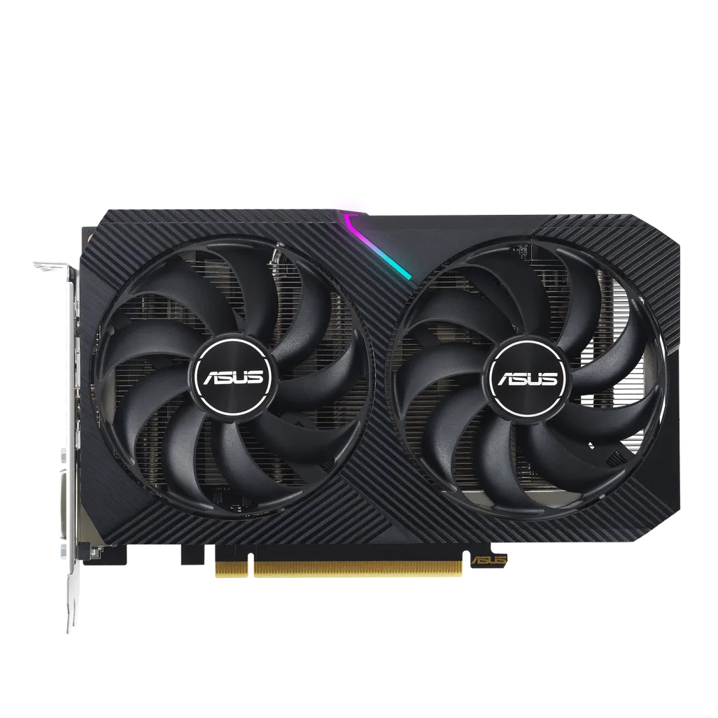 GUNMANSA ASUS Graphics Card/NVIDIA/PCIe4/8GB GDDR6/OC mode:1852 MHz/Default mode:1822 MHz/1xDVI/1xHDMI/1xDP/450W.