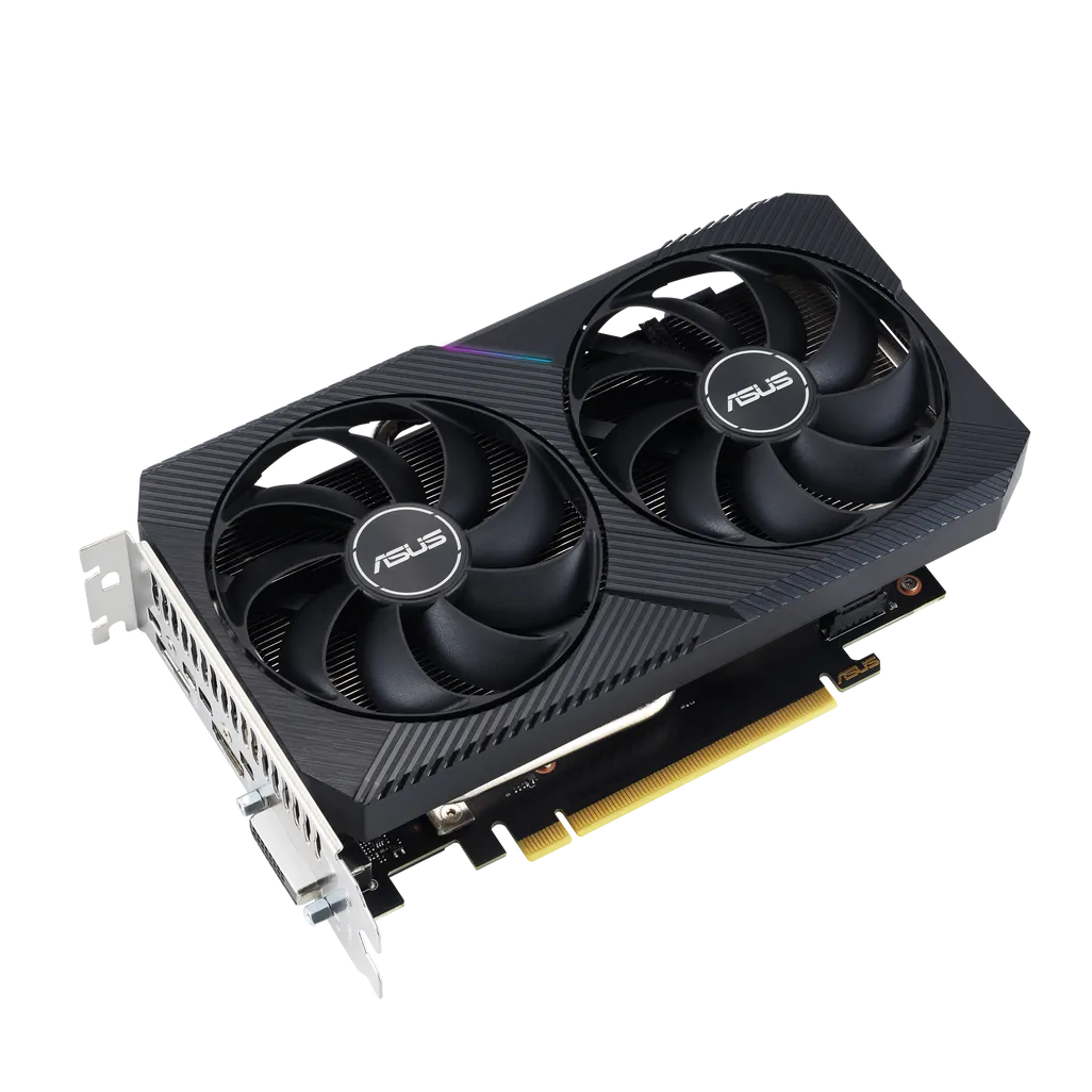 GUNMANSA ASUS Graphics Card/NVIDIA/PCIe4/8GB GDDR6/OC mode:1852 MHz/Default mode:1822 MHz/1xDVI/1xHDMI/1xDP/450W.