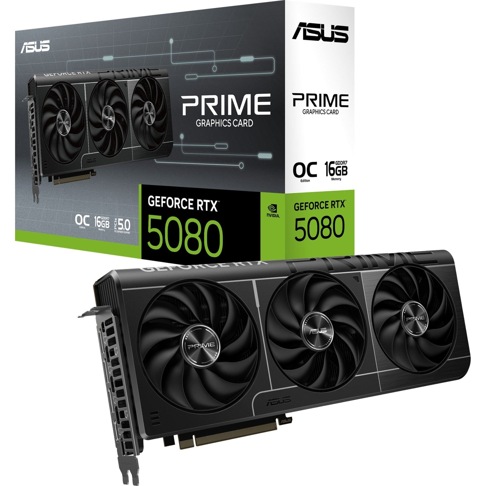 GUNMANSA ASUS Graphics Card/NVIDIA/PCIe5.0/16GB GDDR7/OC mode:2685 MHz/Default mode:2655MHz(Boost)/Res:7680x4320/2xHDMI/3xDP/850W.