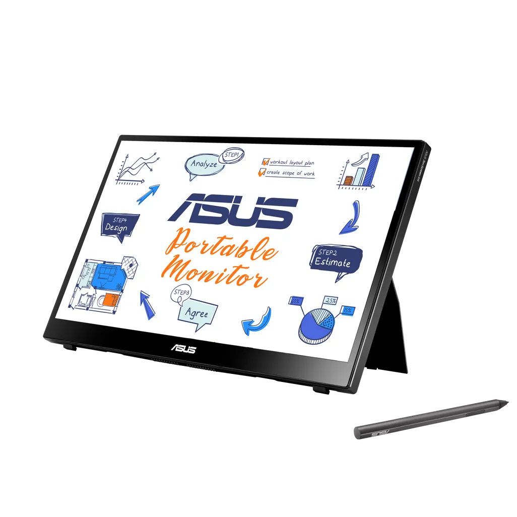 GUNMANSA ASUS MB14AHD, 35.6 cm (14"), 1920 x 1080 pixels, Full HD, LCD, 5 ms, Black